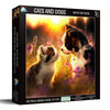 SUNSOUT INC - Cats and Dogs - 500 pc Jigsaw Puzzle by Artist: Ray Heere - MPN # 61870