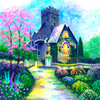 SUNSOUT INC - Irish Church - 500 pc Jigsaw Puzzle by Artist: Bonnie B. Cook - MPN # 47918