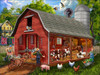 SUNSOUT INC - The Old Red Barn - 1000 pc Jigsaw Puzzle by Artist: Tom Wood - Finished Size 20" x 27" - MPN# 23037