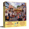 SUNSOUT INC - Town Carousel - 1000 pc Large Piece Jigsaw Puzzle by Artist: Susan Brabeau - MPN # 44453 SUNSOUT INC - Town Carousel - 1000 pc Large Piece Jigsaw Puzzle by Artist: Susan Brabeau - MPN # 44453