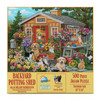 SUNSOUT INC - Backyard Potting Shed - 500 pc Jigsaw Puzzle by Artist: William Vanderdasson - Finished Size 18" x 24" - MPN# 30468