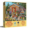 SUNSOUT INC - Backyard Potting Shed - 500 pc Jigsaw Puzzle by Artist: William Vanderdasson - Finished Size 18" x 24" - MPN# 30468