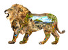 SUNSOUT INC - The Overseer 1000 pc Lion Shaped Jigsaw Puzzle - MPN # 95484
