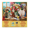 SUNSOUT INC - Family Cats - 500 pc Jigsaw Puzzle by Artist: Image World - Finished Size 18" x 24" - MPN# 42987