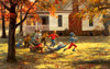 SUNSOUT INC - Fall Football - 550 pc Jigsaw Puzzle by Artist: Andy Thomas - Finished Size 15" x 24" - MPN# 19391 SUNSOUT INC - Fall Football - 550 pc Jigsaw Puzzle by Artist: Andy Thomas - Finished Size 15" x 24" - MPN# 19391