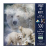 SUNSOUT INC - Spirit of White Bears - 500 pc Jigsaw Puzzle by Artist: Carol Cavalaris - Finished Size 18" x 24" - MPN# 55618 SUNSOUT INC - Spirit of White Bears - 500 pc Jigsaw Puzzle by Artist: Carol Cavalaris - Finished Size 18" x 24" - MPN# 55618