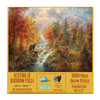 SUNSOUT INC - Autumn at Rainbow Falls - 1000 pc Jigsaw Puzzle by Artist: Abraham Hunter - Finished Size 20" x 27" - MPN# 69442