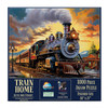 SUNSOUT INC - Train Home - 1000 pc Jigsaw Puzzle by Artist: John Stewart - Finished Size 20" x 27" - MPN# 77034