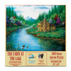 SUNSOUT INC - The Cabin on the Lake - 500 pc Jigsaw Puzzle by Artist: Robert Wavra - Finished Size 18" x 24" - MPN# 51334