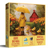 SUNSOUT INC - Rainy Day Walk - 1000 pc Jigsaw Puzzle by Artist: John Stewart - Finished Size 20" x 27" - MPN# 77085