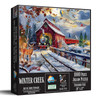 SUNSOUT INC - Winter Creek - 1000 pc Jigsaw Puzzle by Artist: John Stewart - Finished Size 20" x 27" - MPN# 77123