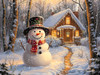 SUNSOUT INC - Winter Friend - 1000 pc Jigsaw Puzzle by Artist: John Stewart - Finished Size 20" x 27" - MPN# 77036