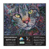 SUNSOUT INC - Psychedelic Kitty Cat - 1000 pc Jigsaw Puzzle by Artist: Peggy Collins - Finished Size 20" x 27" - MPN# 71307