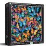 SUNSOUT INC - Stained Glass Butterflies - 500 pc Jigsaw Puzzle by Artist: Peggy Collins - Finished Size 19" x 19" - MPN# 71315 SUNSOUT INC - Stained Glass Butterflies - 500 pc Jigsaw Puzzle by Artist: Peggy Collins - Finished Size 19" x 19" - MPN# 71315