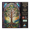 SUNSOUT INC - Stained Glass Tree of Life - 1000 pc Jigsaw Puzzle by Artist: JQ Licensing - Finished Size 20" x 27" - MPN# 71816