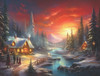 SUNSOUT INC - Holiday Scene - 500 pc Jigsaw Puzzle by Artist: Ryan James - Finished Size 18" x 24" - MPN# 27054