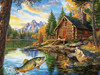 SUNSOUT INC - Lake house - 500 pc Jigsaw Puzzle by Artist: Tom Crehan - Finished Size 18" x 24" - MPN# 52704 SUNSOUT INC - Lake house - 500 pc Jigsaw Puzzle by Artist: Tom Crehan - Finished Size 18" x 24" - MPN# 52704
