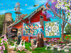SUNSOUT INC - Amish Backyard - 1000 pc Jigsaw Puzzle by Artist: Rafael Trujillo - Finished Size 18" x 24" - MPN# 42377