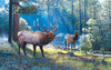 SUNSOUT INC - Spirited Exchange - 550 pc Jigsaw Puzzle by Artist: Jim Kasper - Finished Size 19" x 19" - MPN# 46523