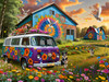 SUNSOUT INC - Hippie House - 500 pc Jigsaw Puzzle by Artist: JQ Licensing - Finished Size 20" x 27" - MPN# 71914