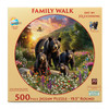 SUNSOUT INC - Family Walk - 500 pc Round Jigsaw Puzzle by Artist: JQ Licensing - Finished Size 20" x 27" - MPN# 71932