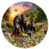 SUNSOUT INC - Family Walk - 500 pc Round Jigsaw Puzzle by Artist: JQ Licensing - Finished Size 20" x 27" - MPN# 71932