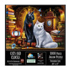 SUNSOUT INC - Cats and Clocks - 1000 pc Jigsaw Puzzle by Artist: JQ Licensing - Finished Size 20" x 27" - MPN# 71826