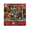 SUNSOUT INC - Halloween Stamps: Skeleton Dance - 1000 pc Jigsaw Puzzle by Artist: Finchley Paper Arts - Finished Size 20" x 27" Halloween - MPN# 55924