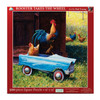 SUNSOUT INC - Rooster Takes the Wheel - 500 piece Jigsaw Puzzle for Adults by Artist: New Young - Finished Size 18" x 24" - MPN# 81010