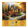 SUNSOUT INC - Country Cottage - 500 piece Jigsaw Puzzle for Adults by Artist: John Stewart - Finished Size 18" x 24" - MPN# 77178