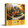 SUNSOUT INC - Country Cottage - 500 piece Jigsaw Puzzle for Adults by Artist: John Stewart - Finished Size 18" x 24" - MPN# 77178