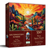 SUNSOUT INC - Southwestern Sunrise 550 piece Jigsaw Puzzle for Adults by Artist: Peggy Collins - Finished Size 15" x 24" - MPN# 71378
