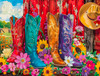 SUNSOUT INC - Country Boots - 500 piece Jigsaw Puzzle for Adults by Artist: John Stewart - Finished Size 18" x 24" - MPN# 77194