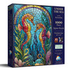SUNSOUT INC - Under the Sea Stained Glass 1000 piece Jigsaw Puzzle for Adults by Artist: JQ Licensing - Finished Size 20" x 27" - MPN# 71835 SUNSOUT INC - Under the Sea Stained Glass 1000 piece Jigsaw Puzzle for Adults by Artist: JQ Licensing - Finished Size 20" x 27" - MPN# 71835