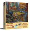 SUNSOUT INC - Autumn Visitors 500 piece Jigsaw Puzzle for Adults, Large Pieces, by Artist: Mark Keathley - Finished Size 19.25" x 26.625" - MPN# 53284