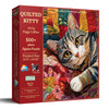 SUNSOUT INC - Quilted Kitty 500 piece Jigsaw Puzzle for Adults, Large Pieces, by Artist: Peggy Collins - Finished Size 19.25" x 26.625" - MPN# 71503