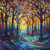 SunsOut The Glass Forest 500 Piece Jigsaw Puzzle for Adults - Finished Size: 19" x 19" by Artist: Peggy Collins