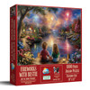 Sunsout Fireworks with Bestie 1000 Piece Jigsaw Puzzle for Adults - Finished Size: 20" x 27" by Artist: John Stewart
