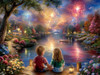 Sunsout Fireworks with Bestie 1000 Piece Jigsaw Puzzle for Adults - Finished Size: 20" x 27" by Artist: John Stewart