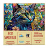 Sunsout A Cat Named Blue 1000 Piece Jigsaw Puzzle for Adults - Finished Size: 19" x 30" by Artist: Peggy Collins