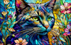 Sunsout A Cat Named Blue 1000 Piece Jigsaw Puzzle for Adults - Finished Size: 19" x 30" by Artist: Peggy Collins