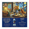 Sunsout Van Gogh the Cat on a Starry Night 550 Piece Jigsaw Puzzle for Adults - Finished Size: 15" x 24" by Artist: Peggy Collins