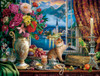 Sunsout Cat Still Life 1000 Piece Jigsaw Puzzle for Adults - Finished Size: 20" x 27" by Artist: Image World