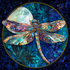 Sunsout Dragonfly and Full Moon 1000 Piece Jigsaw Puzzle for Adults - Finished Size: 26" x 26" by Artist: Peggy Collins