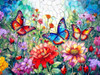 Sunsout Butterfly Frolic 500 Piece Jigsaw Puzzle for Adults - Finished Size: 18" x 24" by Artist: Kelly Roberts