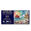 Sunsout A fine Day for Sailing 300 Piece Jigsaw Puzzle for Adults - Finished Size: 21" x 24" by Artist: Peggy Collins