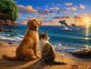Sunsout Beach Time 300 Piece Jigsaw Puzzle for Adults - Finished Size: 18" x 24" by Artist: John Stewart