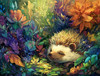 Sunsout Sleepy Hedgehog 300 Piece Jigsaw Puzzle for Adults - Finished Size: 18" x 24" by Artist: Jeffrey Stewart