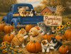 Sunsout Pumpkin Sales Force 500 Piece Jigsaw Puzzle for Adults - Finished Size: 18" x 24" by Artist: John Stewart