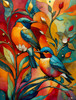 Sunsout Birds Together Forever 500 Piece Jigsaw Puzzle for Adults - Finished Size: 18" x 24" by Artist: Peggy Collins